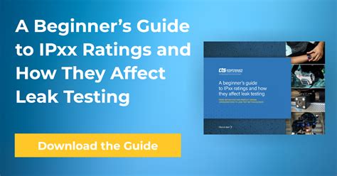 A beginner’s guide to IPxx ratings and how they afect leak testing